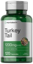 Horbäach טורקיה Tail Mushroom קפסולות | 1200mg | 120 Count | Non-GMO ו- Gluten Free Extracts