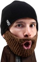 ראש סטובל Populous Beard Beanie - Original Handmade Knit Hat ו-Removable Beard