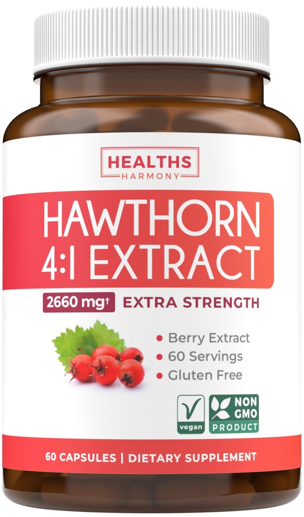 Super Potent הותורן ברי מפטר קפסולות - הותורן ברי עשוי מהגדלת כוח נוסף כדי לתמוך בלב ובריאות העיכול - טבעונית non-GMO & Gluten חינם (2 חודשים אספקה)
