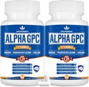 15in-1 אלפא GPC תוספת עם Phosphatidylserine, Uridine, L-theanine, Lion's Mane Mushroom, 120 קפסולות