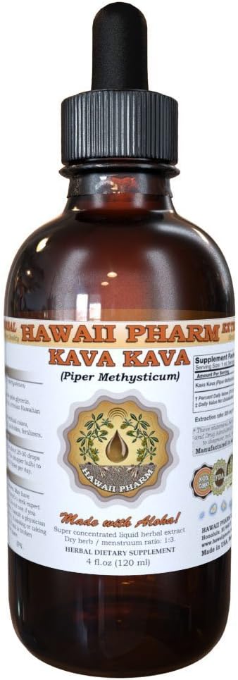 הוואיPharm Kava Kava נוזל לחלץ, Kava Kava (Piper Methysticum) Tincture תוסף 2 oz