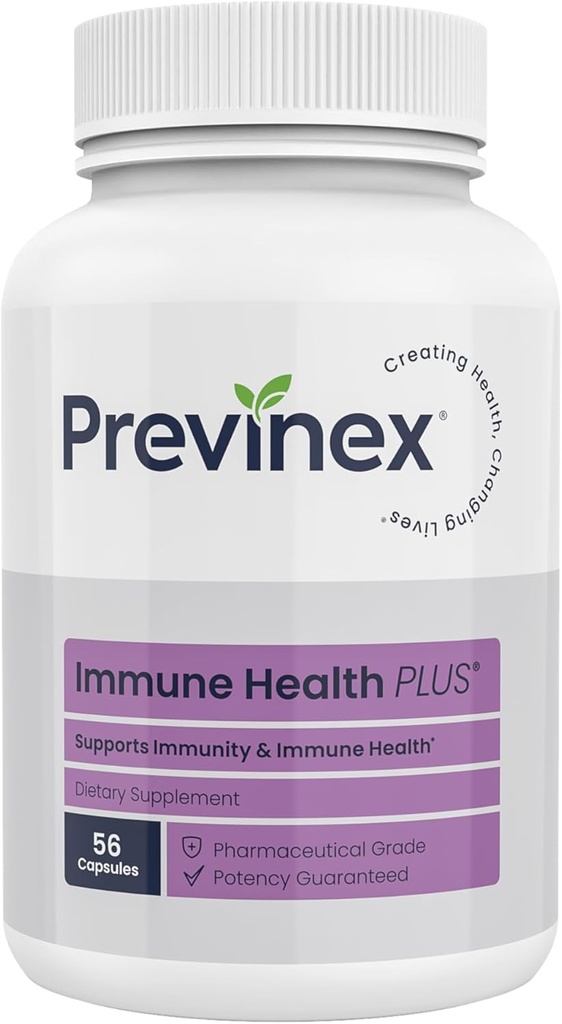 Immune Health Plus - Advanced Immune Defense with 9-in-1 Powerful Band of ויטמין C, ויטמין D3, Zinc, Elderberry, אורגני Maitake, Shiitake & Reishi Mushrooms, Betacans - Immune תוסף תוסף