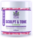 Sculpt & Tone Gummies for Women 40+ | Creatine, Magnesium, Tart Cherry & Sea Mosss