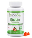 BariSlim Bariatric ויטמין Biotin Gummies - במיוחד פורמולת ויטמין חניכיים עבור חולים לאחר ניתוח הרזיה - Easy to Digest ו Great Tasting פירות Flavors