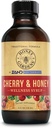 Honey Gardens Cherry & Honey Soothing גרון סירופ, Apitherapy Formula with Organic Raw Honey, אורגני Apple Cider Vinegar, Black Cherry, and Herbal Extracts, 24 משרתים, 4 FL. OZ.