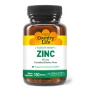 Country Life Target-Mins Zinc 50 מ"ג 180 טבליות - תוספי Zinc לבריאות החיסון - Zinc 50 מ"ג - Zinc Support