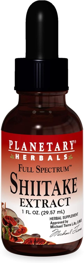 Herbals Full Spectrum Shiitake לחלץ תוסף, 2 Fluid Ounce