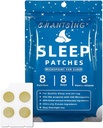 Sleep Patches for Adults, Jat Lag Sleep Aid Support Patches with 420 Hyaluronic Acid Micropoints, החל ב-Netang, Anmian Acupoint, השתמש ברציפות ארבעה שבועות, צמחי מרפא טבעיים, 8 ספירה