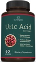 Sunergetic Premium Uric Acid תמיכה תוסף - Uric Acid Cleanse & Kidney Support - כולל Tart Cherry, צ'נקה Piedra, Celery Extract & Turmeric - 60 קפסולות