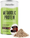 NaturalSlim Metabolic Whey חלבון אבקת שוקולד - Low Carb, Mealחליף Shake w / Vitamins, מינרלים ו Amino Acid L-Glutamine | טעם גדול מאוד מלא חלבון שקד, 10 משרתות, 17.6ozozozs, 17.6ozozozozozozs ו Amino Acid L-Glutamine