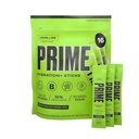 PRIME HYDRATION+ Sticks Lemon Lime | אבקת הידרה רווקה מגישה מקלות | אבקת אלקטרוליט על Go | Low Sugar | Caffeine-Free | 16 Sticks