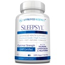 מוסמך מדע Sleepsyl - תוספי שינה - ולריאן שורש, לימון Balm, Melatonin, Chamomile, L-Ornithine - טבעוני, 60 קפסולות
