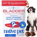 Native Pet Dog UTI טיפול - קריין תוספת עבור כלבים Bladder Control & Kidney תמיכה - למנוע זיהומים דלקת דלקת מפרקים שתן ו Incontinence Urinary - Made with Real Cranberry Extract - 120 Chews