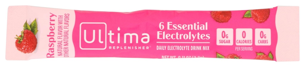 Ultima Replenisher Raspberry Electrolyte Drink Single, 01 OZ