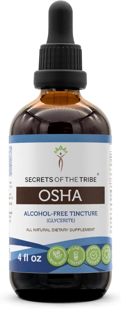 סודות של הפלט הנוזלי ללא אלכוהול HA , Responsibed OSHA (Ligusticum Porteri) Dried Root 4 FL OZ
