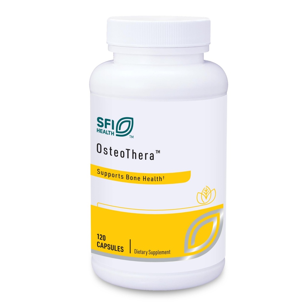 Klaire Labs SFI Health Osteothera כמוסות - Hypoallergenic & Multifactorial העצם פורמולה עם Calcium, ויטמין K, D3, Magnesium & Boron (120 קפסולות)