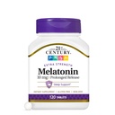 מלטונין 10 מ"ג גלולות כוח נוספות (120 Count), Prolonged לשחרר Sleep Aid למבוגרים, מקדם מנוחה ושינה שקטה, Non-Habit Forming, Gluten-Free, non-GMO
