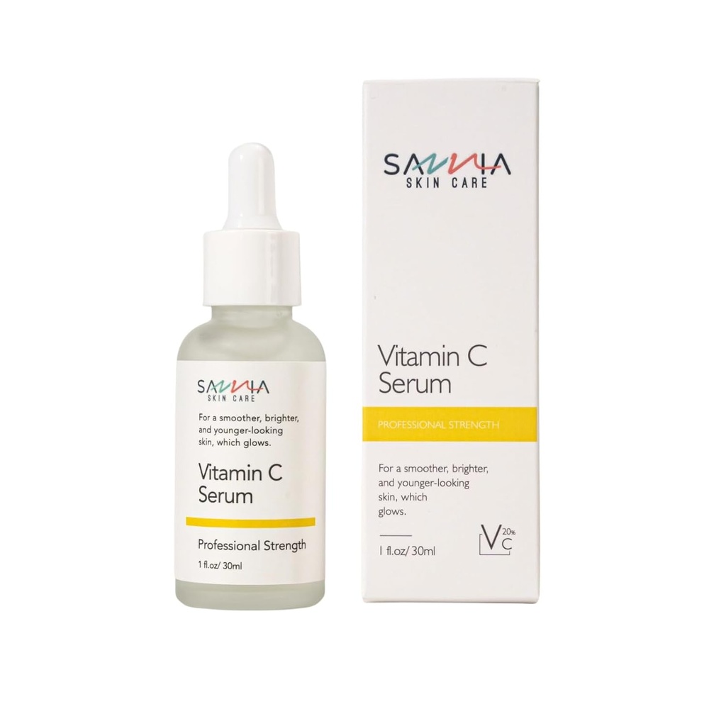 ויטמין C Serum for Face, For A Smoother, Brighter ו- Younger-look Skin, אשר Glows, Hydrates and Evens Out Skin Tone, 1 fl.oz/30 מ"ל