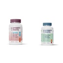 SmartyPants Women's Multivitamin Gummies, Sugar Free: Biotin, Methylfolate, אומגה 3 (ALA), ויטמין D & Teen Guy Multivitamin Gummies: אומגה 3 שמן דגים (EPA / DHA), ויטמין D3, C, ויטמין B12, B6