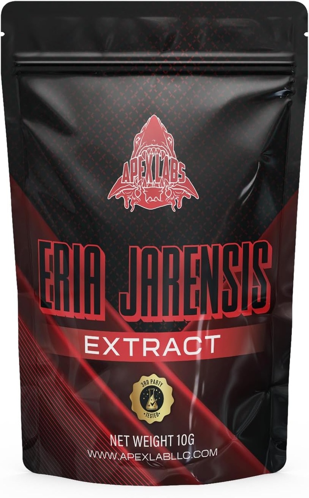ERIA JARENSIS לחלץ - אבקת Bulk 10 גרמים 133 משרתים - New Pea תוסף ✮ New Stimulant ו- NOOTROPIC ✮ מגביר את הביצועים הקוגניטיביים של Focus Energy Performance - Scoop Included