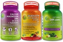 טבעוני העצם, Immune, & Hormonal תומך שלישי - Plant-based Calcium, Magnesium, Zinc + D3, K2 & Turmeric + Quercetin עם Bromelain, ויטמין C, Zinc + DIM 200 מ"ג ו- BioPerine® ב Delay-Release כמוסות עם Bromelain, ויטמין C, ויטמין C, Zinc + DIM 200mg & BioPerine® ב Delay-Release כמוסות.