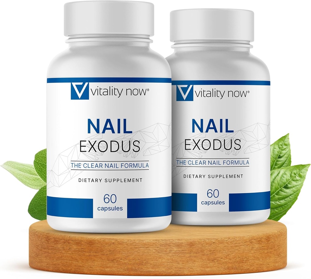 Nail Exodus - Vitality Healthy Nails - Premium Formula for Healthier Feet - 60 קפסולות - חבילת 2