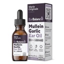 Mary Originals Natural Ear Oil Drops | מולליין Garlic Oil אוזניים טיפות למניעת זיהומים, Herbalאוזן Ache טיפות למבוגרים, ילדים וחיות, Soothes Ear Pain & Wax Removal, אוזניות אוזניים (1 Pack)