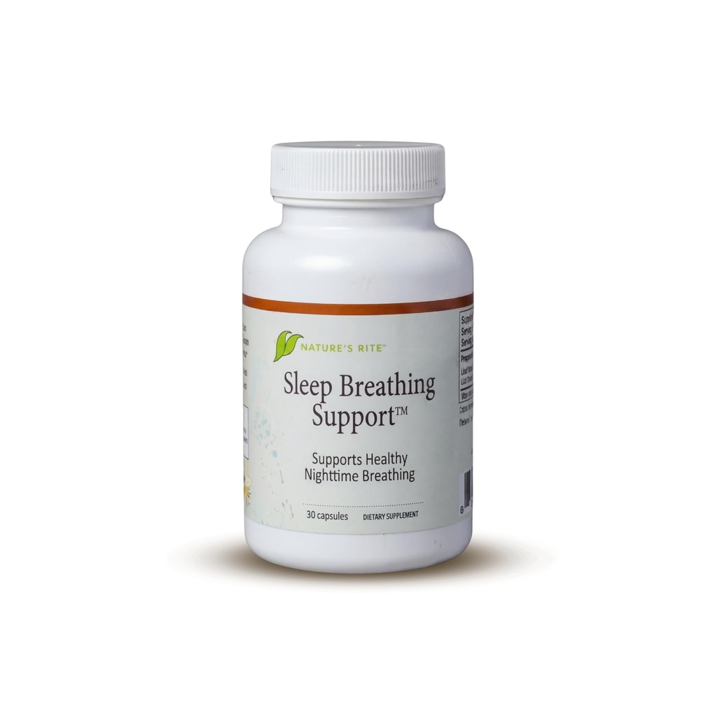 תמיכה ב-Rite Sleep Breathing Support - סיוע טבעי לשינה טובה יותר, שיפור דפוס הנשימה, 30 קפסולות, צמחי מרפא טבעיים, המיוצרים בארה"ב