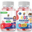 Magnesium Gummies לילדים - 500 מ"ג ומגנזיום חניכיים למבוגרים - 500 מ"ג .Calm Magnesium Chews - Magnesium Citrate Chewable עבור Mood & השרירים תמיכה