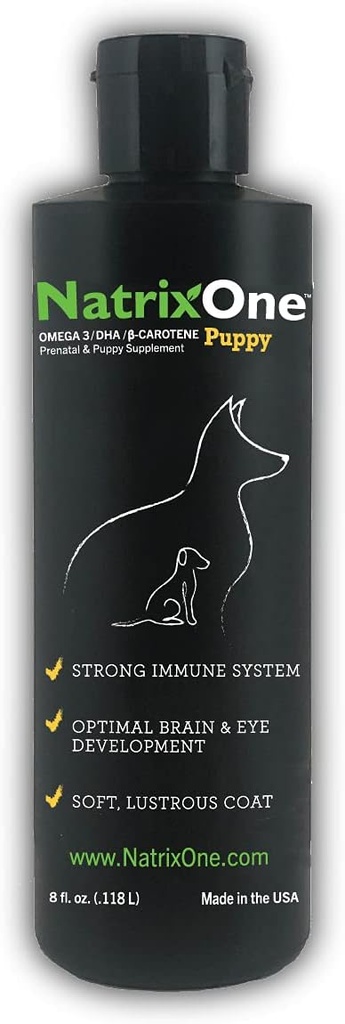 100% שמן קמולינה טהור עבור Puppies, 8 oz - Puppy Immune System and Cognitive Development Booster, Protective Care - אומגה 3 על ידי NatrixOne