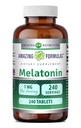 פורמולה מדהימה Melatonin 1 Mg Tablets (Non GMO,Gluten Free) - הבחירה הטובה ביותר של תוספי שינה טבעית - מקדם הקלה ואפקט מרגיע - 240 טבליות - מתאים עבור Vegetarian