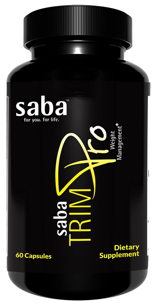 סאבה TrimProTM - Thermogenic Fat Burner - Weight Loss, Appetite Suppressant, & Energy Booster - Premium ויטמינים, מינרלים וצמח Ingredients & More - 60 Natural Diet Pills
