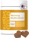 Reggie Morning Multivitamins for Dogs | Daily Dog Chews with Vietnams & מינרלים עבור Immunity, Heart, Skin, Coat, Joints & Digest | Vet-Approved, Natural Dog Supplement