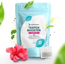 VoomVaya TeaTox Booster Senna Tea - 14 ימים Detox Tea for Bloating Relief, Detox ניקויse, Mood Boost - Hibiscus Flavor