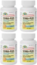 GariCare Senna Plus Natural Laxative עם Stoolener, Docusate Sodium 50 מ"ג, Sennosides 8.6 מ"ג 100 Count (Pack of 4)
