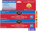 Berkley Jensen כוח מקסימלי Anti-Itch Cream (4 oz.), עם Calming Aloe Vera, 1% hydrocortisone Itch הקלה עבור אקסזמה, פסוריאזיס, באג Bites, הרעל Ivy, Oak ו Sumac, 2 oz. (Pack of 2)