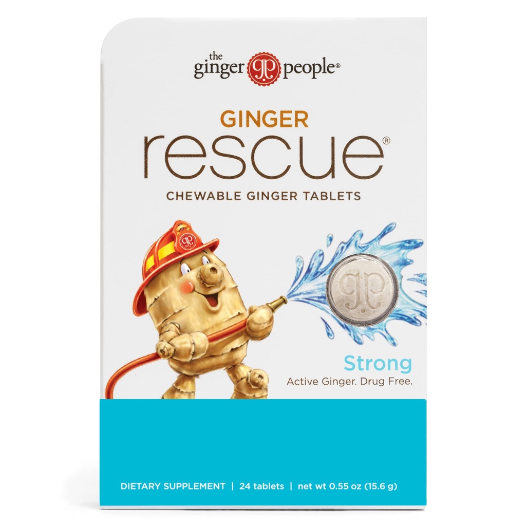 טבליות הצלה Chewable על ידי העם הג'ינג'ר - בריאות חינם לסמים, טבליות Chewable, ג'ינג'ר פלפור חזק, 0.55 Oz, 24 Tablet, (Pack of 1)