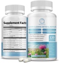 Milk Thistle תוספת קפסולות, Liver Health Formula, with Dandelion Root, 10:1 לחלץ, עבור Liver Detox ניקוי תמיכה, עיכול מערכת החיסון, 120 Veggie Caps