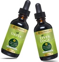 Go Nutrients Uriva & Liver Edge | Liver Cleanse & Advanced Liver Liquid Drops Supplement Uric Acid Support, for Healthy Uric Acid Levels That Helps Ease Discomfort and Muscle Soreness