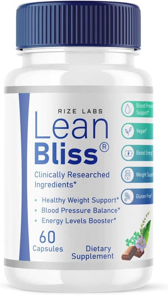 Lean Bliss Weight Loss Pills, Lean Bliss Fat Burning Formula, LeanBliss Advanced Metabolism קפסולות עבור Natural Weight Management & Blood Support, LeanBliss Dietary Reviews (60 קפסולות)