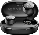 ToZO Wireless אוזנייםbuds לבנות ב Mic Clear Calls Ergonomy אור משקל Bluetooth 5.3 באוזן אוזניות בטיחות מים Premium Stereo Sound אוזניים Buds 30H Playtime עם 32 EQs באמצעות APP