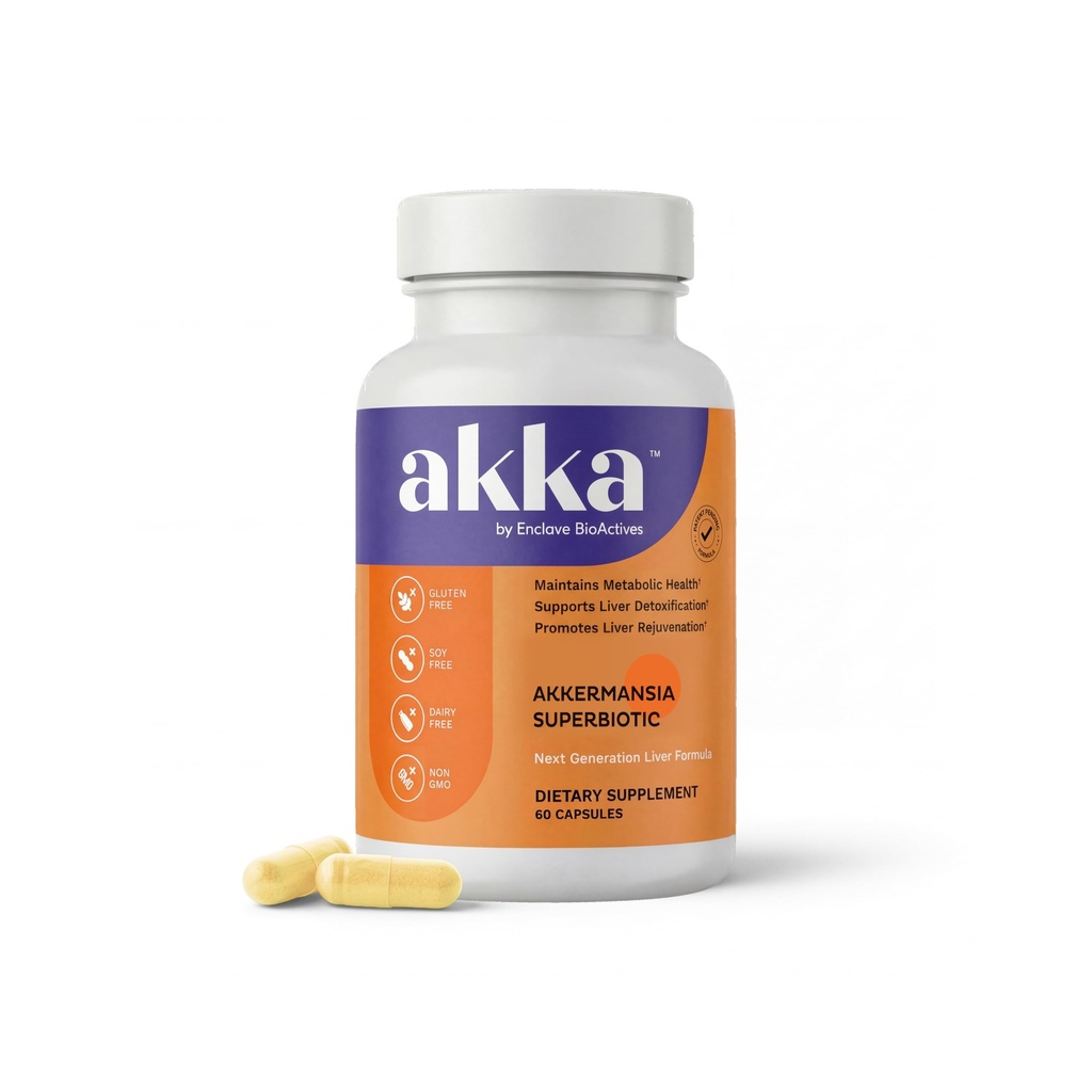 AKKA Premium Liver Cleanse Detox & תיקון Superbiotic: Liver Detox, Regeneration, andשיקום Liver Support with Bioavailable Pasteurized Akkermansia | Vitality | Metabolism | Immunity | Immunity