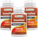 Best Naturals Inositol 1000 מ"ג טבליות 120 (120 Count (Pack of 1)) (120 Count (Packf of 3)