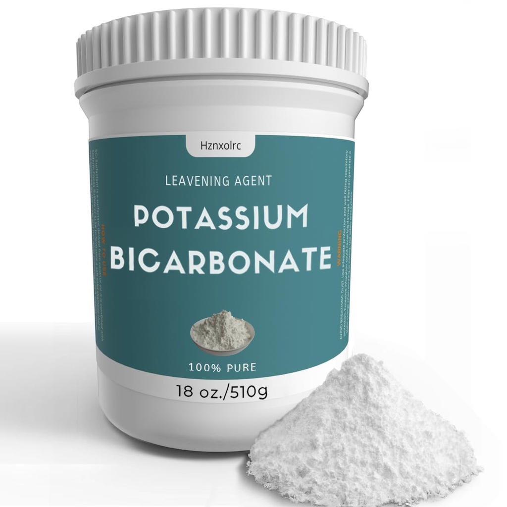 18 oz Potassium Bicarbonate, 100% אבקת Pure Potassium Bcarbonate, המשמש להכנת יין, עוגות, עוגיות ועוד
