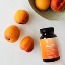 8-in-1 Natural Energy Gummies - ויטמין B12, C, Caffeine, Multivitamin + Sleep & Focus Support - אנרגיה טבעונית צ'יפס עבור גברים ונשים - Peach Flavor - 60 Ctvitamin