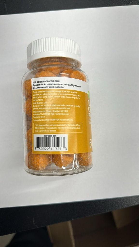 Turmeric Curcumin חניכיים עם ג'ינג'ר & Black Pepper Herbal תוסף, 2000 מ"ג, תמיכה במזל, עור בריא ובריאות משותפת, טבעוני, Pectin מבוסס, עבור מבוגרים ומתבגרים-Chewable Peach Flavor