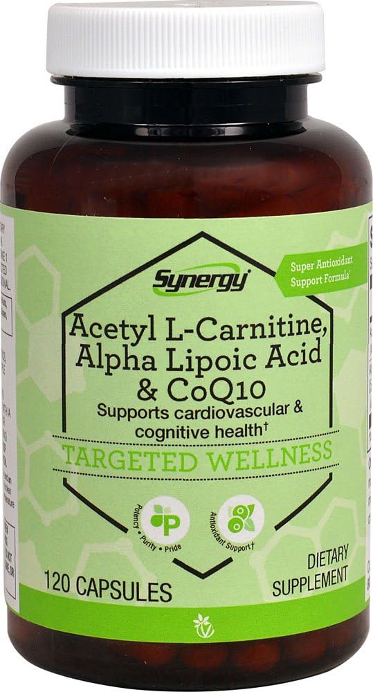 Vitacost Synergy Acetyl L-Carnitine, Alpha Lipoic Acid & CoQ10 - 120 קפסולות
