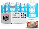 חלב שרירים אפס חלבון שקד, שוקולד, 11 Fl Oz Carton, 12 Pack, 20g חלבון, Zero Sugar, 100 קלוריות, Calcium, ויטמין A, C & D, 4g סיבים, Energyzing חטיפים, Workout Recovery, Packaging May Vary,11 Fl Oz (Pack of 12)