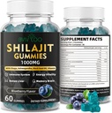 חניכיים Shilajit עבור גברים ונשים - סוכר חינם Shilajit תוספת עשיר ב 85 + Trace מינרלים & Fulvic Acid, מתן אנרגיה, מוח ותמיכה חסינות - 60 חניכיים