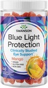 Swanson מנגו Lutein ו Zeaxanthin Blue Light Protection Gummies - 60mies - תוספת חזון טבעוני עבור Retinal ו Macular Health